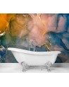 Living room Wallpaper - Colourful abstract | FEEBY