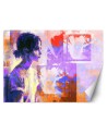 Inspirational Wallpapers - Abstract portrait of a woman in purple | FEEBY