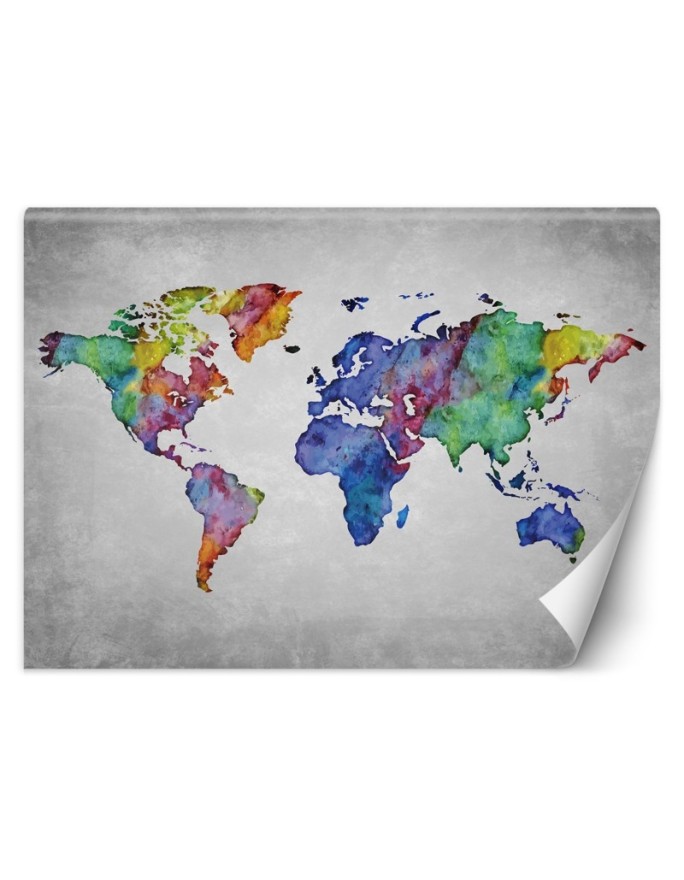 Wall mural World Map in...