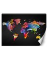 Wallpaper - World map in pastel colours | FEEBY