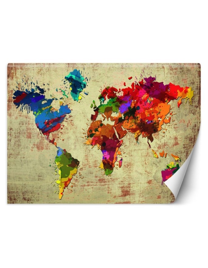 Wallpaper - Watercolour world map | FEEBY