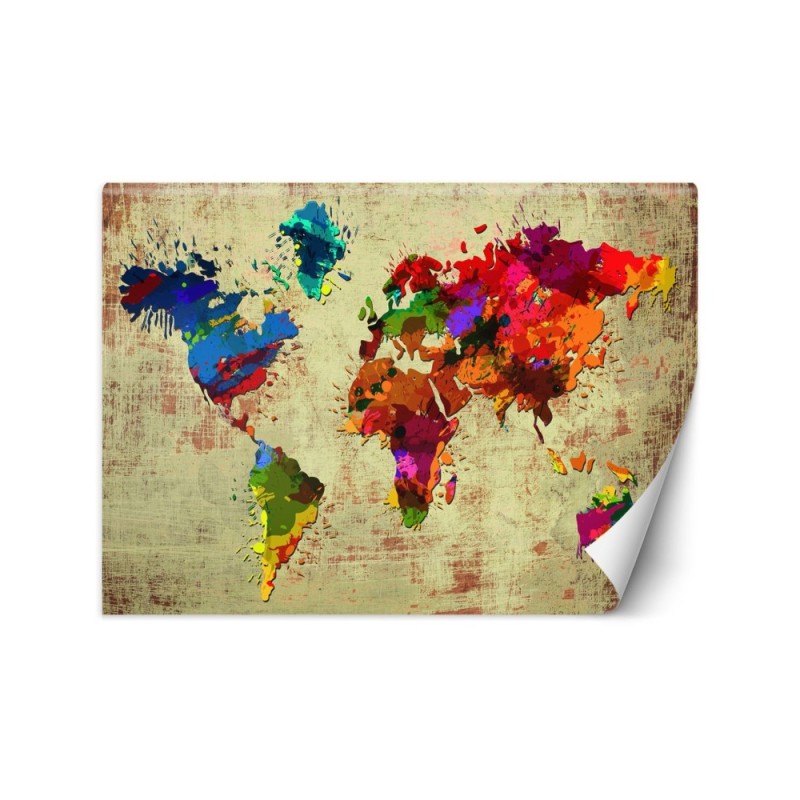 Wallpaper - Watercolour world map | FEEBY