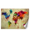 Wallpaper - Watercolour world map | FEEBY