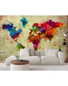 Wallpaper - Watercolour world map | FEEBY