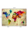Wallpaper - Watercolour world map | FEEBY