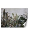 Exotic Wallpapers - Monstera leaves concrete wall | FEEBY
