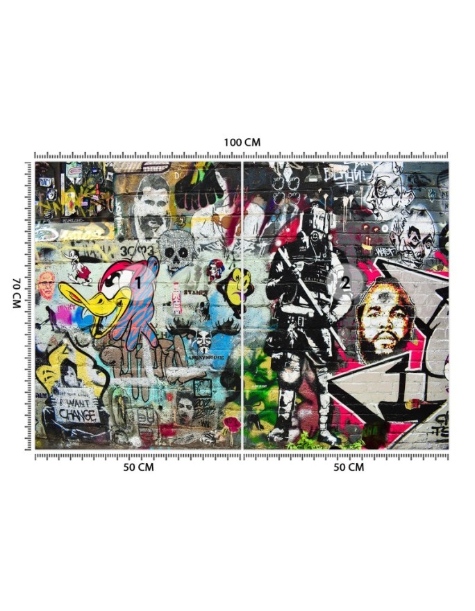 Modern Wallpapers - Graffiti coloured street art | FEEBY