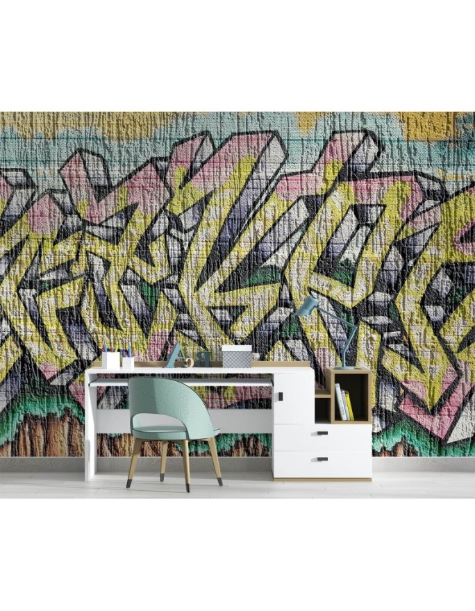 Modern murals - Coloured graffiti on concrete | FEEBY