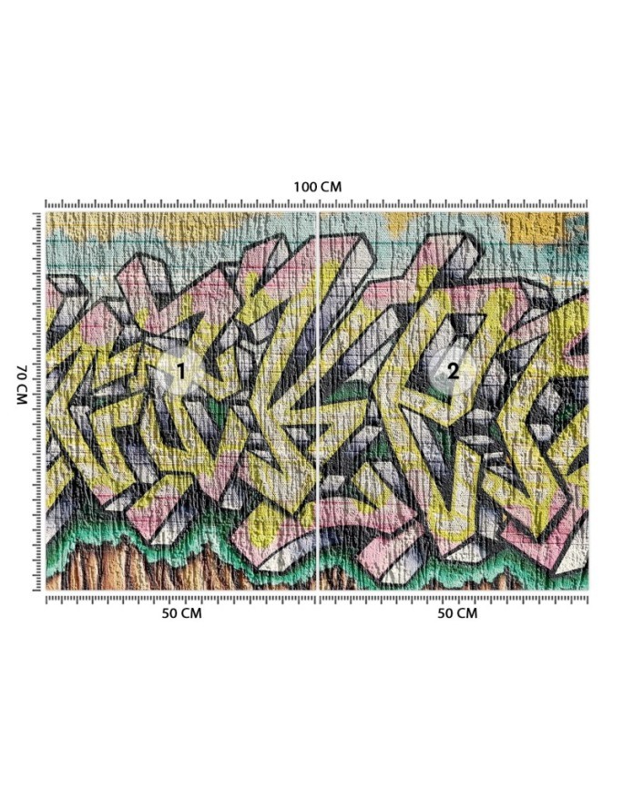 Modern murals - Coloured graffiti on concrete | FEEBY
