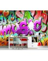 Modern Wallpapers - Coloured graffiti lettering | FEEBY