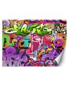 Wall mural - Graffiti art in neon colours street art | FEEBY