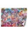 Texture wall murals - Coloured bricks | FEEBY