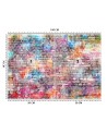 Texture wall murals - Coloured bricks | FEEBY
