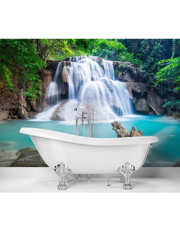 Beautiful wall murals - Waterfall in the tropics | FEEBY