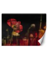 Original wall murals - Red flower poppies | FEEBY