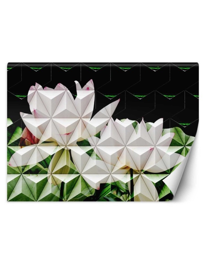 Modern wall murals - Geometric lotus flower | FEEBY