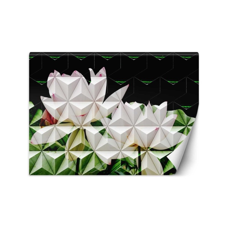 Modern wall murals - Geometric lotus flower | FEEBY