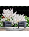 Modern wall murals - Geometric lotus flower | FEEBY