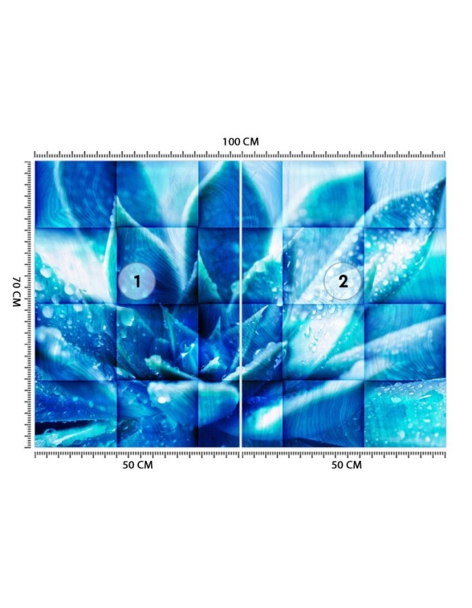 The most fashionable wall murals - Blue flower | FEEBY
