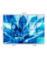 The most fashionable wall murals - Blue flower | FEEBY
