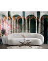 Exclusive wall mural - Columns Coloured Flowers | FEEBY