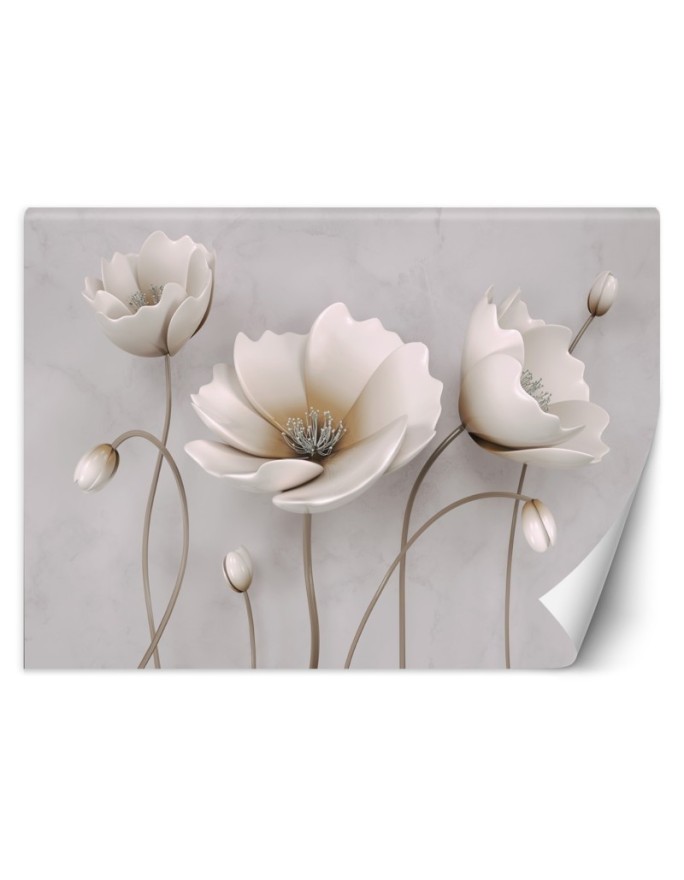 3D wall murals - Abstract flowers 3D | FEEBY
