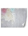 Modern wall murals - Wood and flowers | FEEBY