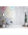Modern wall murals - Wood and flowers | FEEBY