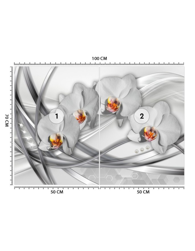 Modern wall mural - Orchid abstract | FEEBY