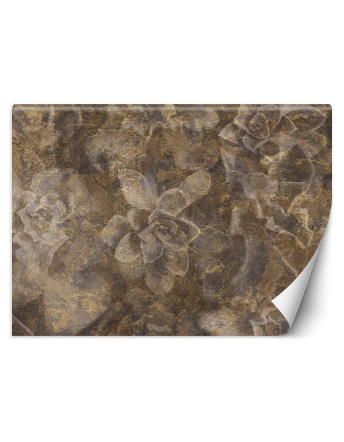 Original wall murals - Flowers in gold | FEEBY