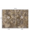 Original wall murals - Flowers in gold | FEEBY