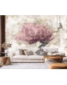 Beautiful wall murals - Abstract flowers in pastels | FEEBY