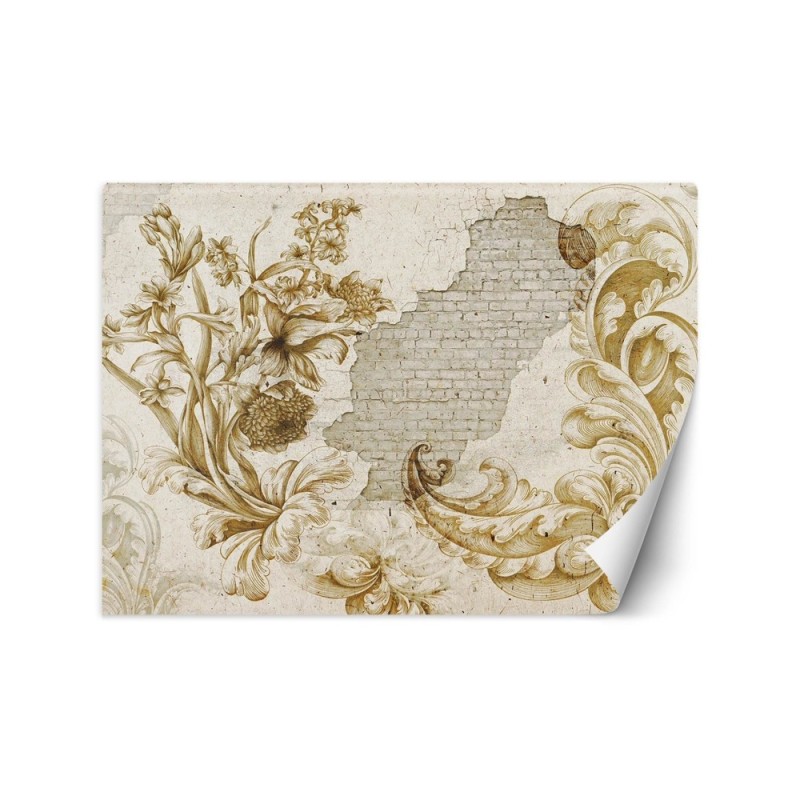 Stylish wall murals - Fresco plaster plants | FEEBY
