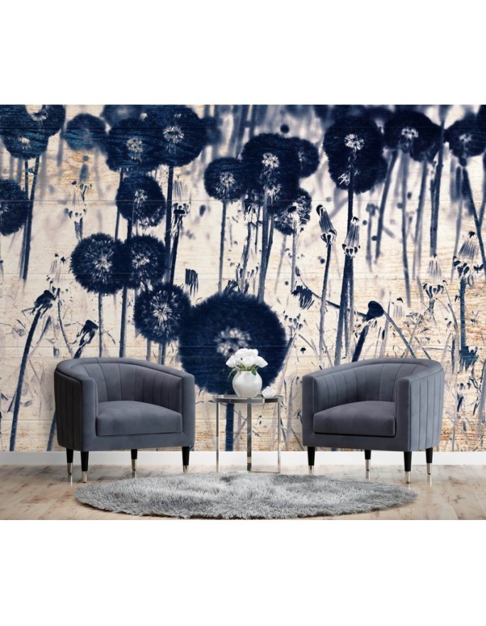 Modern wall murals - Texture dewdrops on a dandelion | FEEBY