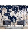 Modern wall murals - Texture dewdrops on a dandelion | FEEBY