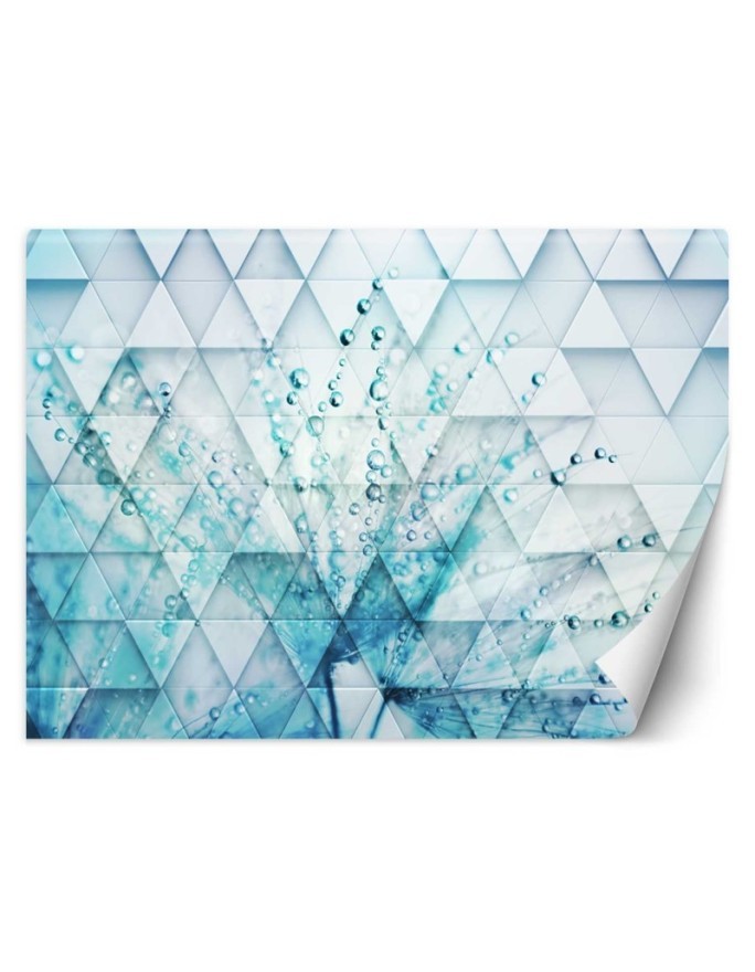 Wall mural - Blowpipe in dewdrops geometric | FEEBY