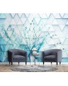 Wall mural - Blowpipe in dewdrops geometric | FEEBY