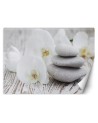 Modern Wallpaper - Flowers zen stones | FEEBY