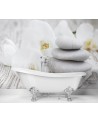 Modern Wallpaper - Flowers zen stones | FEEBY