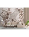 Wallpaper - Floristic fresco on old wall | FEEBY