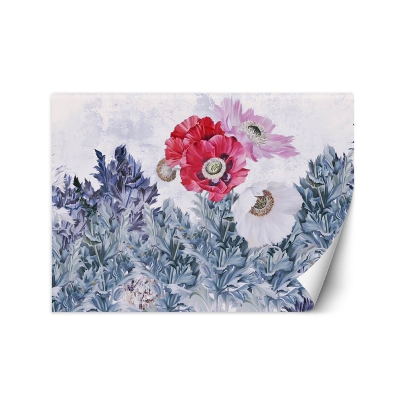 Most fashionable Wallpaper - Poppies flowers pastel composition | FEEBY
