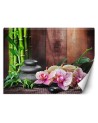 Spa Wallpaper - Orchid bamboo stones | FEEBY