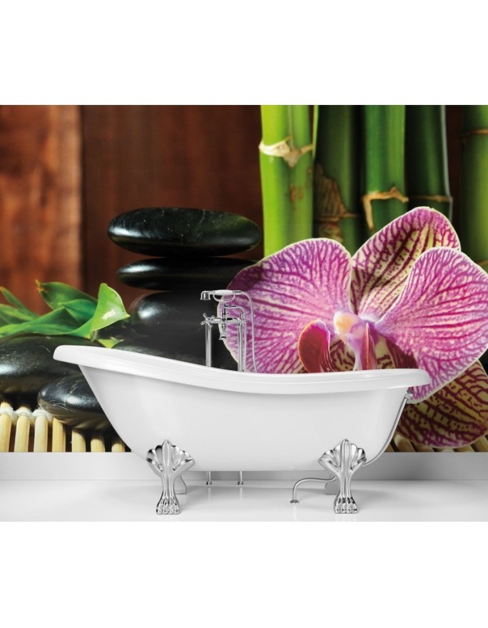 Wallpapers - Orchid stones zen bamboo | FEEBY