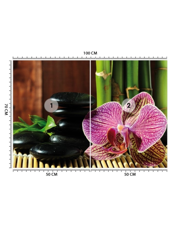 Wallpapers - Orchid stones zen bamboo | FEEBY