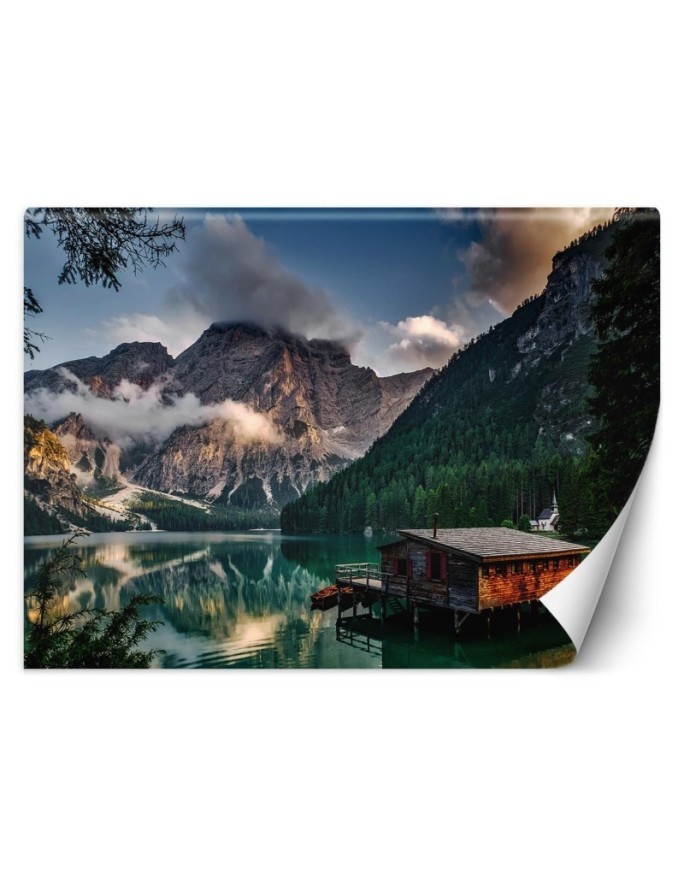 Beautiful Wallpapers - Cottage on a mountain lake | FEEBY
