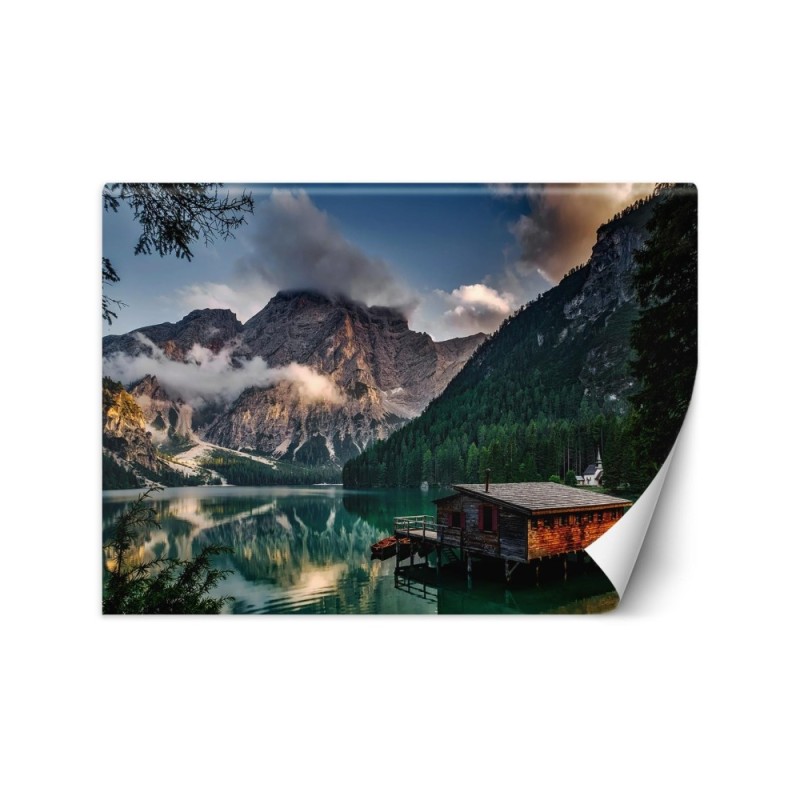 Beautiful Wallpapers - Cottage on a mountain lake | FEEBY