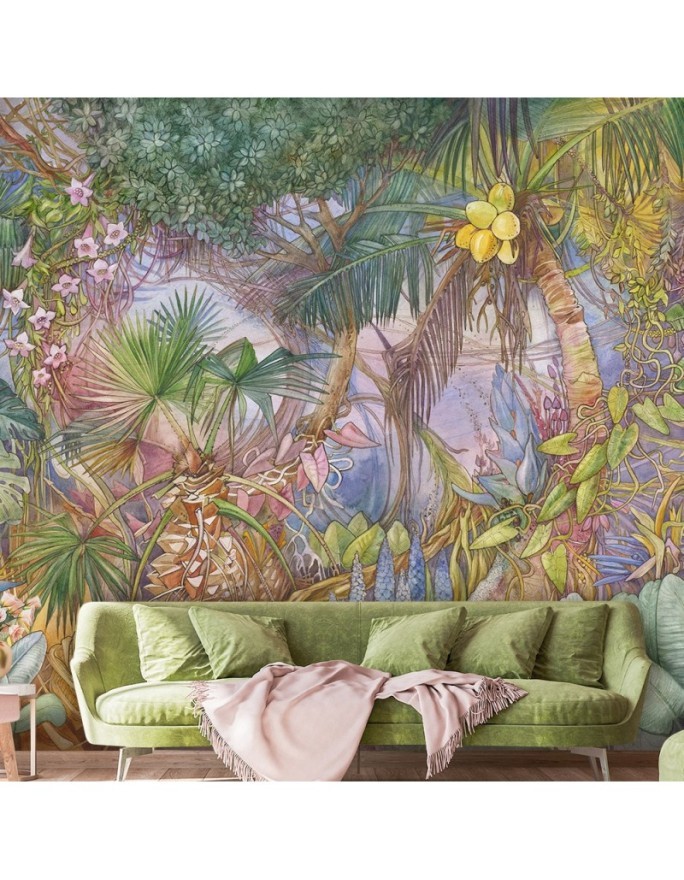 Modern Wallpaper - Colourful jungle | FEEBY