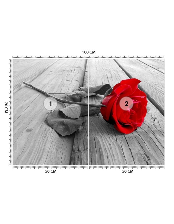 Wallpaper - Red rose on a bridge | FEEBY