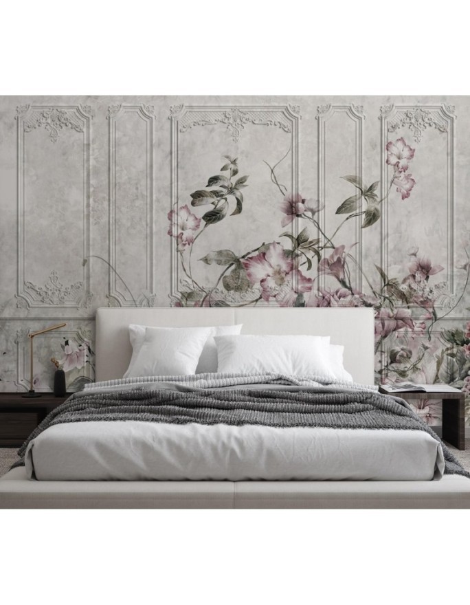 Modern wall murals - Flowers roses fresco vintage | FEEBY