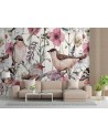 The most fashionable wall murals - Birds and butterflies in a meadow | FEEBY